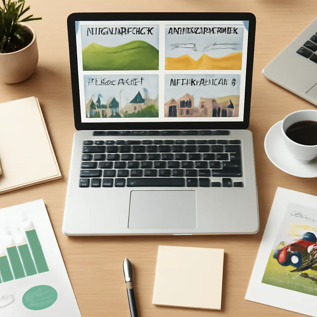 Supporting editorial image for Agri-Business News showing editorial workspace focused on food systems, farm economics, agri-tech, supply chains, and the business of agriculture, with laptops, notes, and clean magazine-style composition
