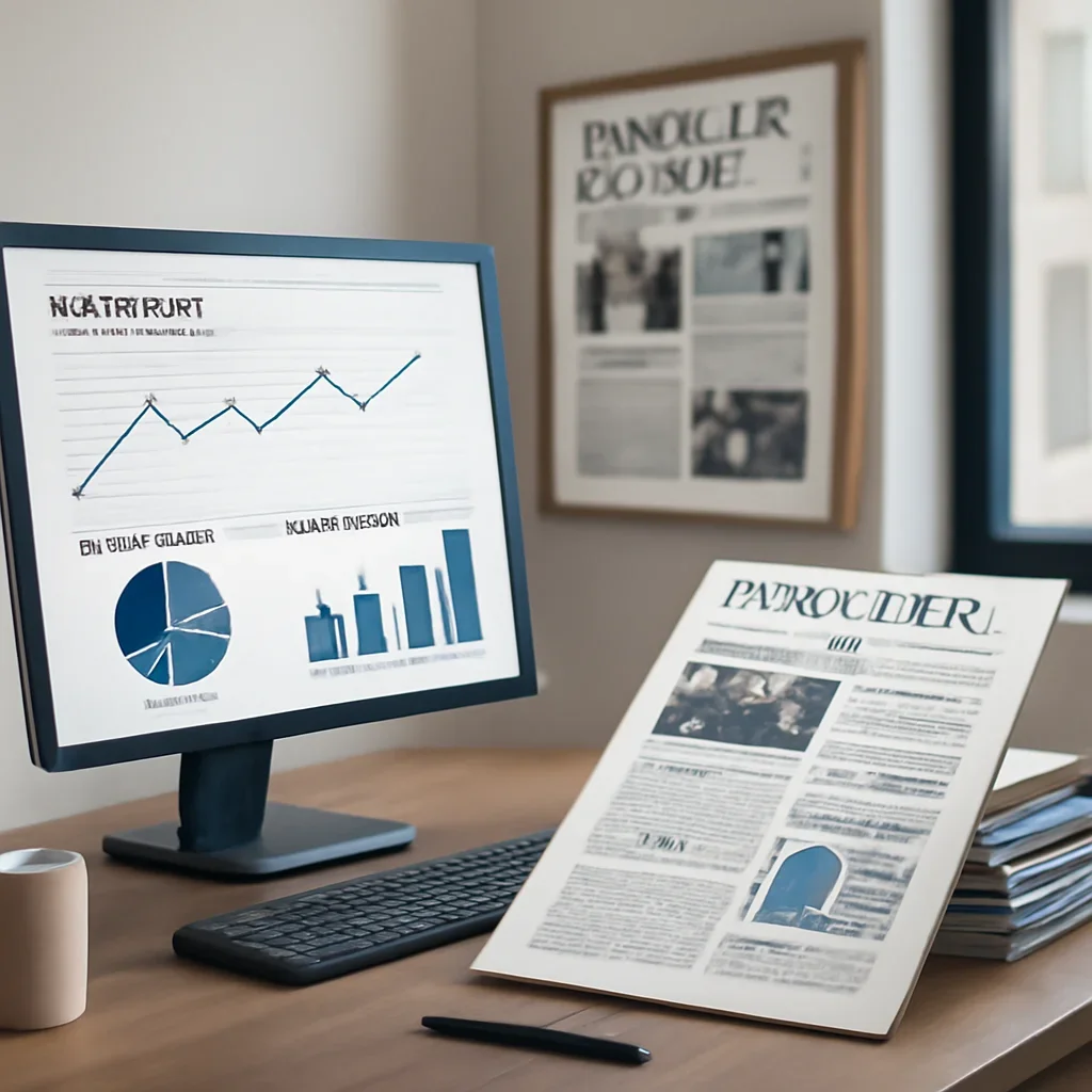 Call-to-action image for Explained: What Makes a Story Trend Online featuring analytics dashboard and editorial desk showing popular stories, reader signals, and highlighted headlines, tailored to the article topic 'Explained: What Makes a Story Trend Online'