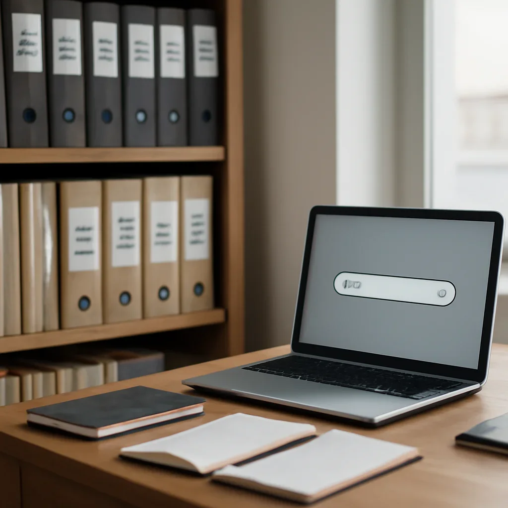 Call-to-action image for How Publishers Can Turn Archives Into Evergreen Traffic featuring archive shelves with labeled issues, notebooks, and a search-focused editorial workspace, tailored to the article topic 'How Publishers Can Turn Archives Into Evergreen Traffic'