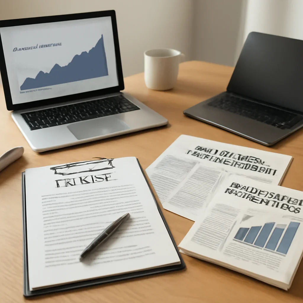 Call-to-action image for How to Track IPO News Without Getting Overwhelmed featuring editorial workspace focused on filings, anchor books, pricing signals, subscription trends, and what public-market debuts reveal, with laptops, notes, and clean magazine-style composition, tailored to the article topic 'How to Track IPO News Without Getting Overwhelmed'