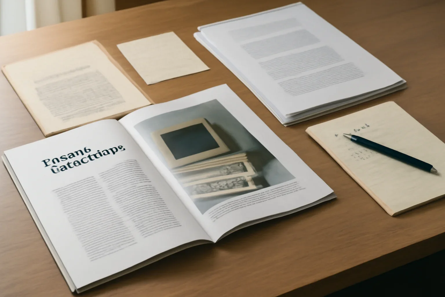 Legacy Technology Category hero image showing archived editorial materials related to legacy technology category, with documents, notes, and a magazine-style desk