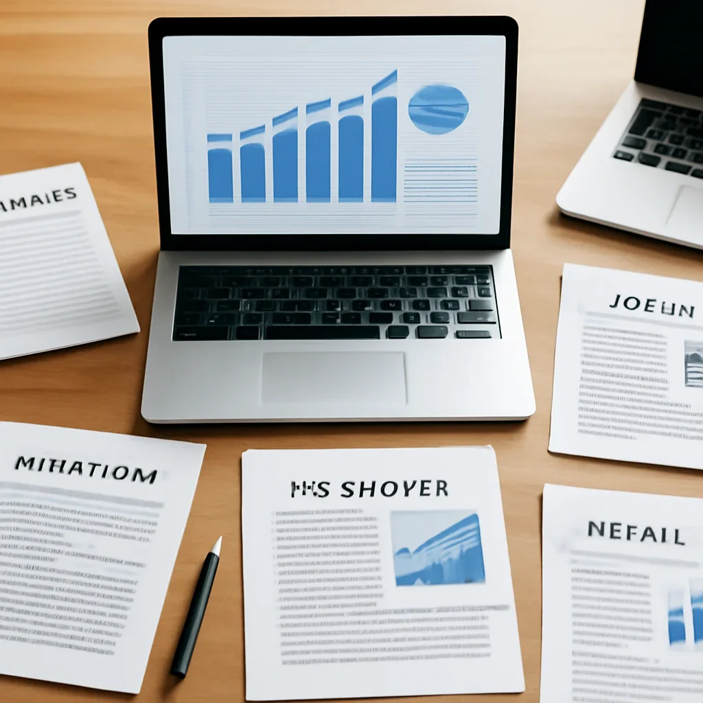 Call-to-action image for Ecommerce News featuring editorial workspace focused on marketplaces, D2C growth, logistics, retention, and the retail-tech stories shaping online commerce, with laptops, notes, and clean magazine-style composition