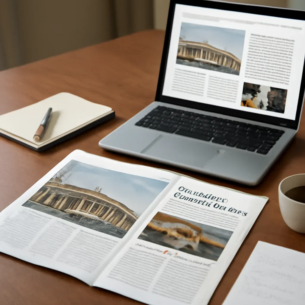 Call-to-action image for India News featuring editorial workspace focused on national developments, state-level policy, business moves, and the stories shaping India’s public conversation, with laptops, notes, and clean magazine-style composition