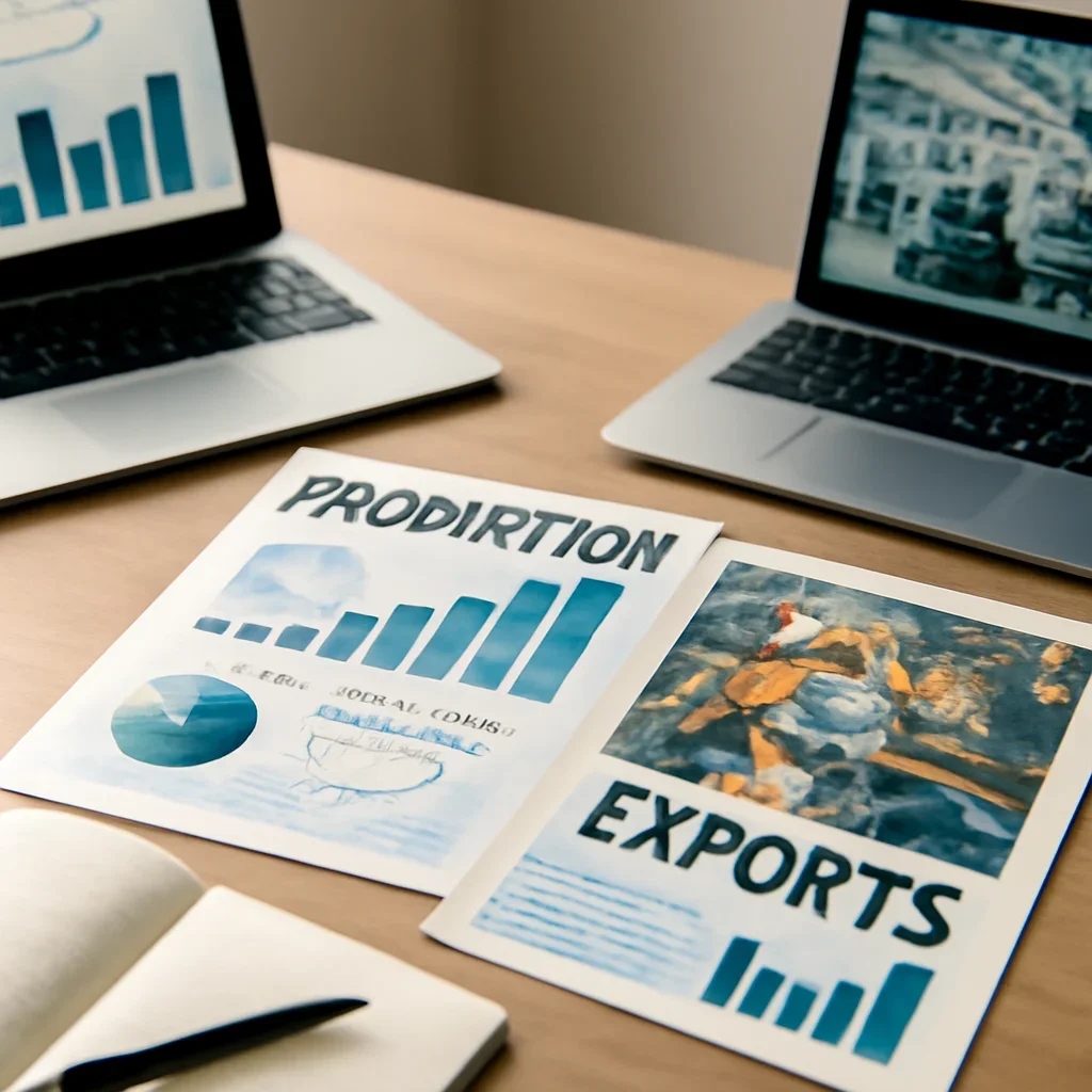 Supporting editorial image for Manufacturing News showing editorial workspace focused on production, capacity, industrial technology, exports, and the businesses turning plans into output, with laptops, notes, and clean magazine-style composition