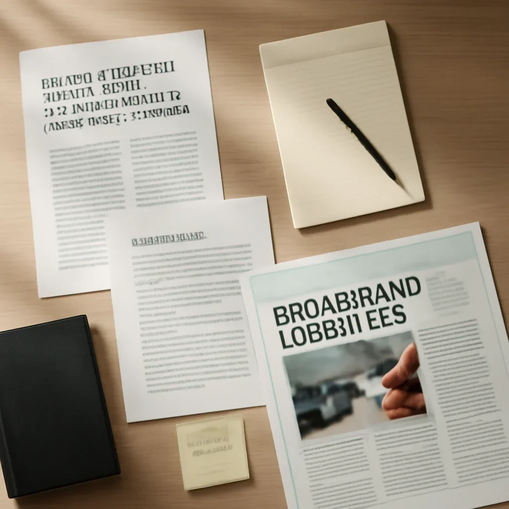 Call-to-action image for Need broadband labelling to safeguard consumer interest: TRAI featuring archived editorial materials related to need broadband labelling to safeguard consumer interest: trai, with documents, notes, and a magazine-style desk