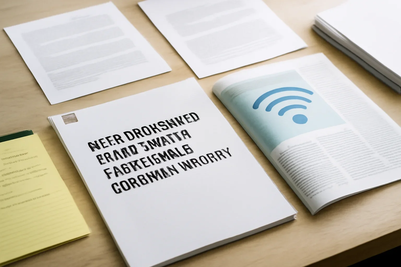 Need broadband labelling to safeguard consumer interest: TRAI hero image showing archived editorial materials related to need broadband labelling to safeguard consumer interest: trai, with documents, notes, and a magazine-style desk