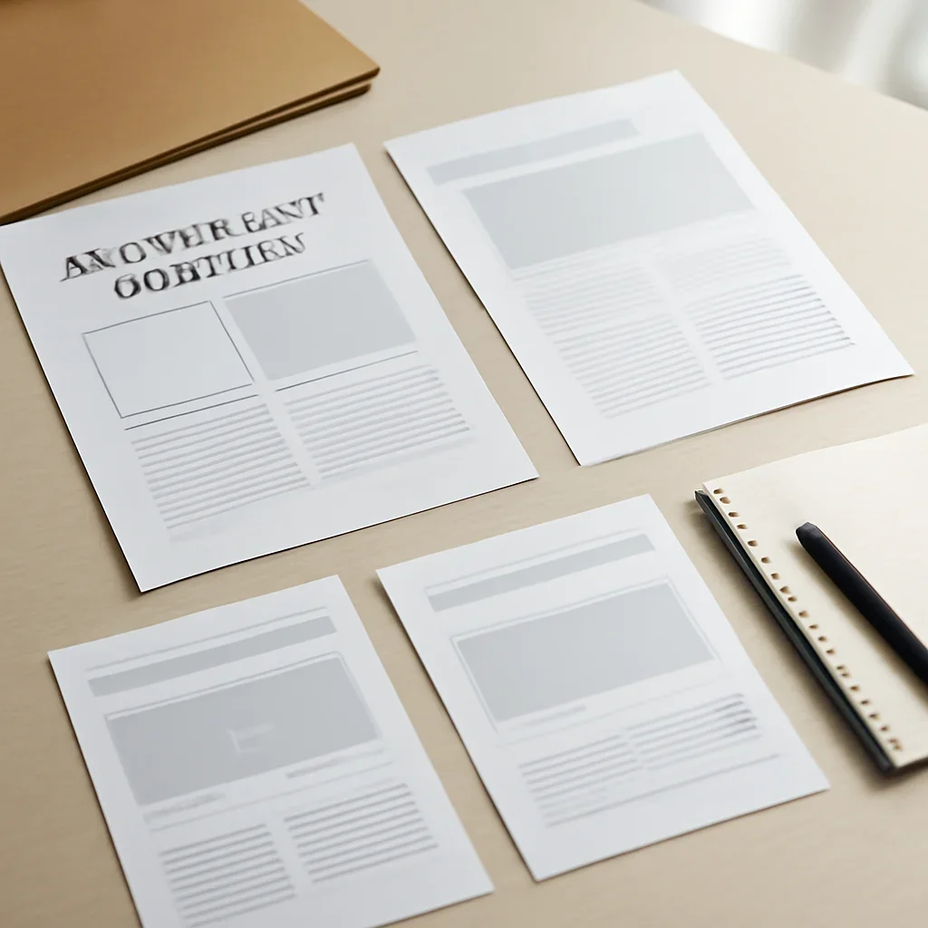 Call-to-action image for Sponsored Content featuring brand studio desk with campaign brief, article layout, design mockups, and disclosure notes