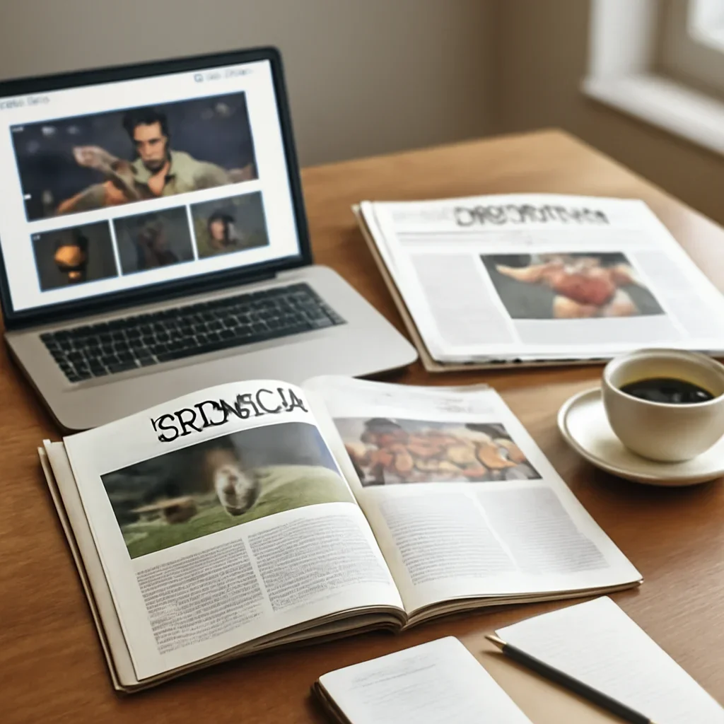 Call-to-action image for Sports featuring editorial workspace focused on major fixtures, athlete stories, sporting culture, and the conversations that keep sports coverage alive beyond scores, with laptops, notes, and clean magazine-style composition